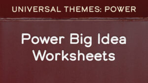 Power Big Idea Worksheets