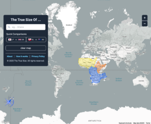 The True Size of Countries