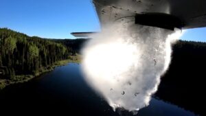 Stocking Remote Lakes With Fish by Airplane