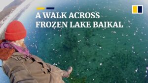 ice covering Lake Baikal