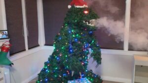 smoke-breathing Godzilla tree