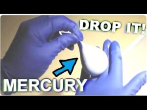 Liquid Mercury Balloon in Slow Motion