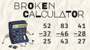 Broken Calculator: 2-Digit Subtraction