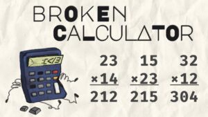 Broken Calculator: Multiplication Cross Product