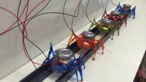 Tiny Robots Pull a Car