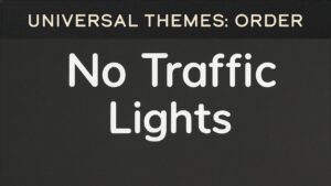 Order and Chaos: No Traffic Lights